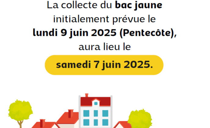Rattrapage collecte bacs JAUNES