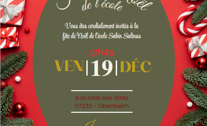 Fête de Noêl de l'école